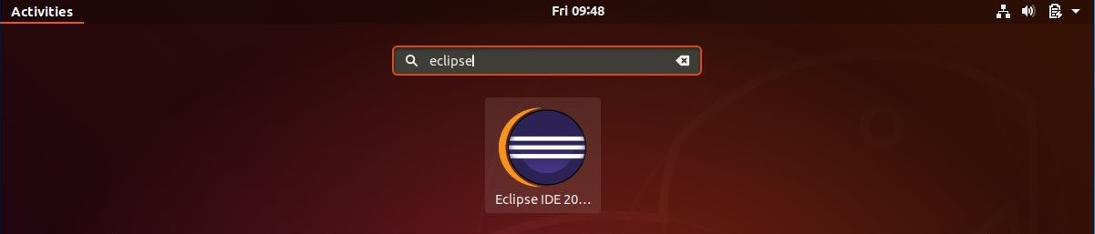 Start Eclipse on Ubuntu 18.04