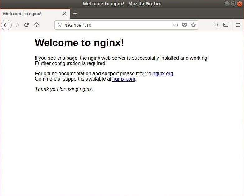 Install LEMP Stack on Ubuntu 18.04 - Nginx's Default Page
