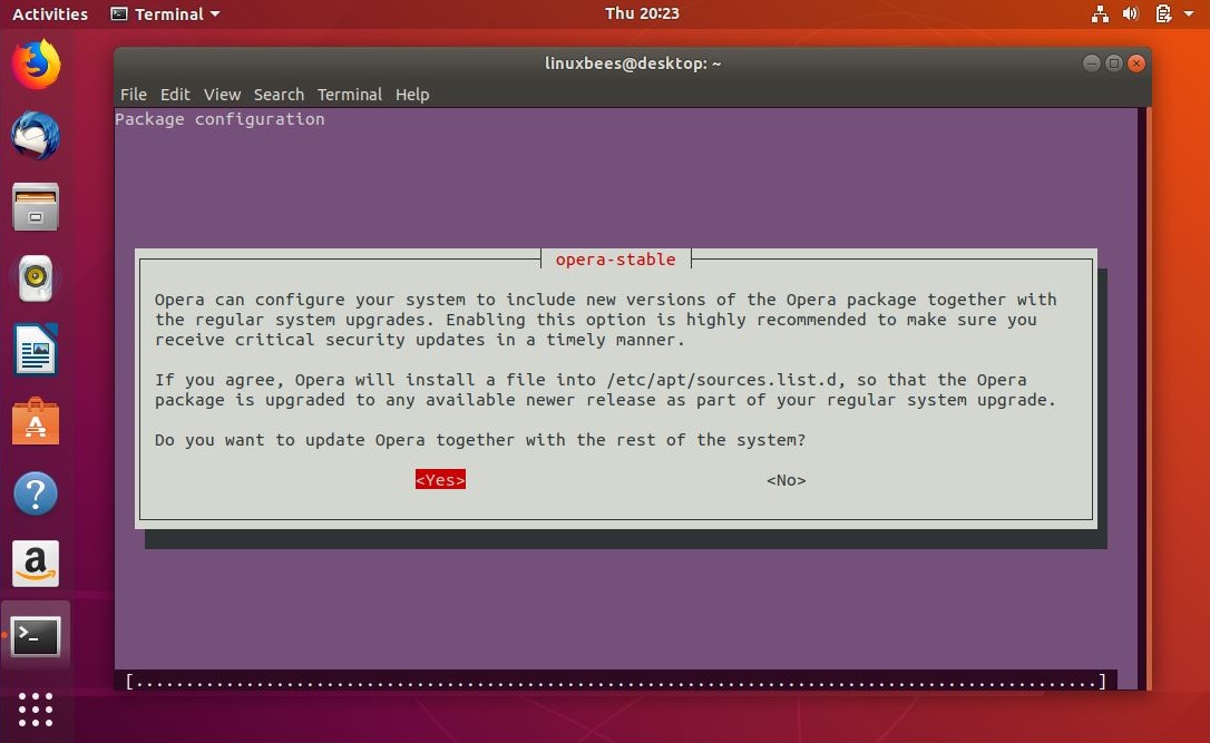 Install Opera Browser On Ubuntu 18.04 - SetUp Opera Auto update